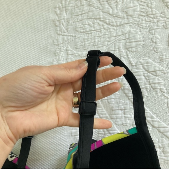 Cacique vibrant swim tankini swimsuit top size 44C underwire adjustable straps - Picture 6 of 9